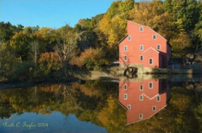 Autumn Mill Reflections - Clinton, NJ