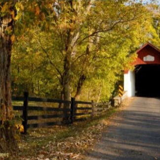 Early Autumn Along Knechts Covered Bridge - Springfield, PA