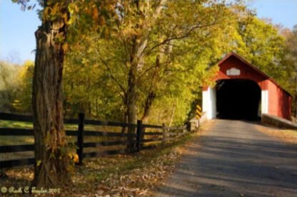 Early Autumn Along Knechts Covered Bridge - Springfield, PA