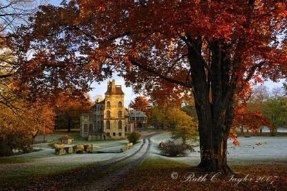 Frosty Autumn Morning at Fonthill - Doylestown, PA