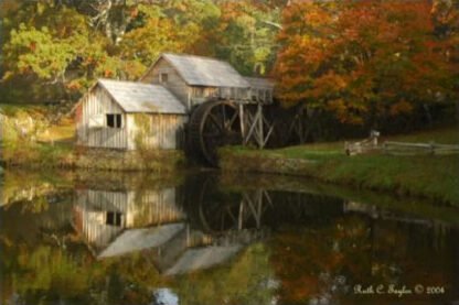 Reflections of Fall - Mabry Mill, VA