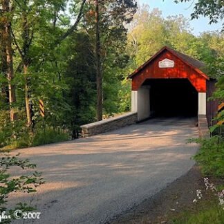 Summer at Frankenfield Covered Bridge - Note Card