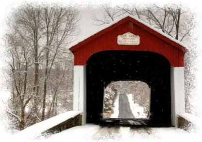 Van Sant Covered Bridge - Holiday Card