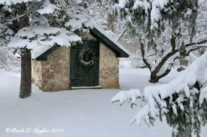 Winter Springhouse - Holiday Card