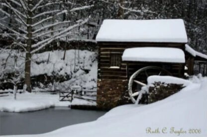 Winter at Cuttalossa Farm Mill - New Hope, PA